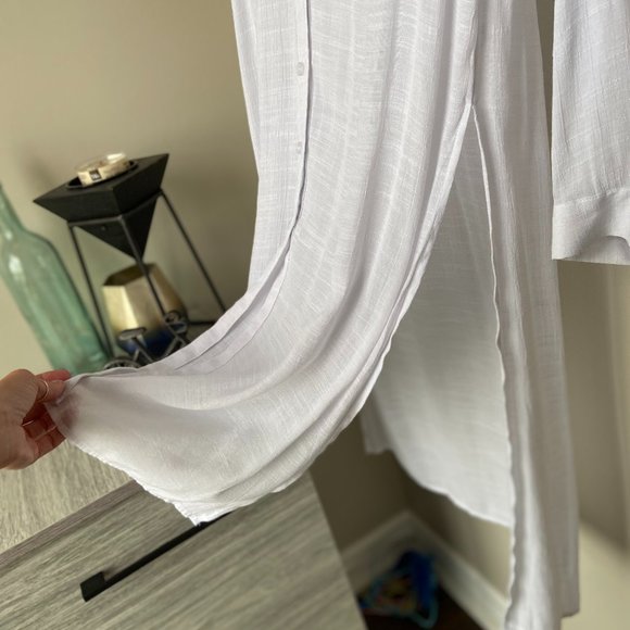 INC International Concepts White Tunic Top - Picture 3 of 3